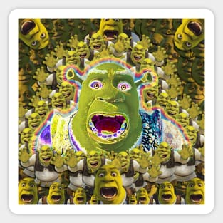 the ogre is like an onion Sticker